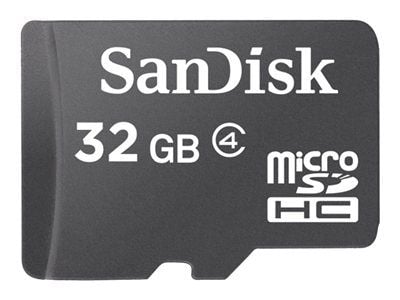 SanDisk - Flash-minneskort - 32 GB - Class 4 - microSDHC - svart