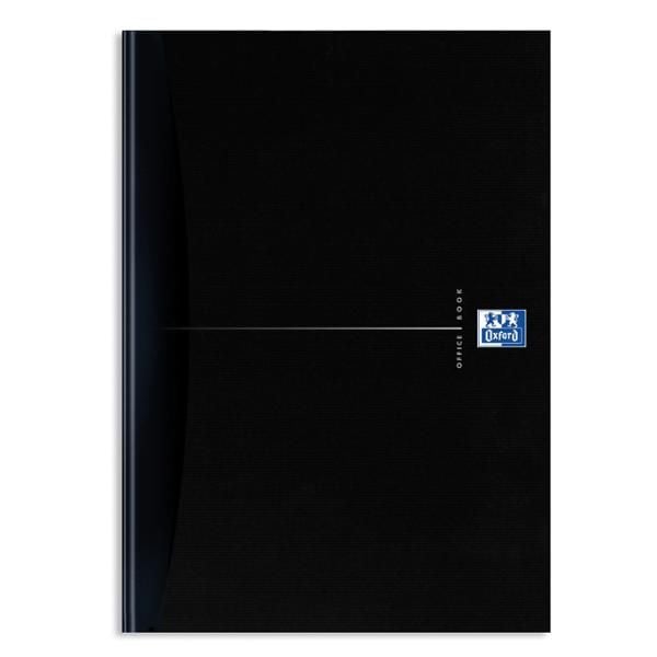 Notesbog a4 oxford smart black linjeret 90 ark 90 g sort