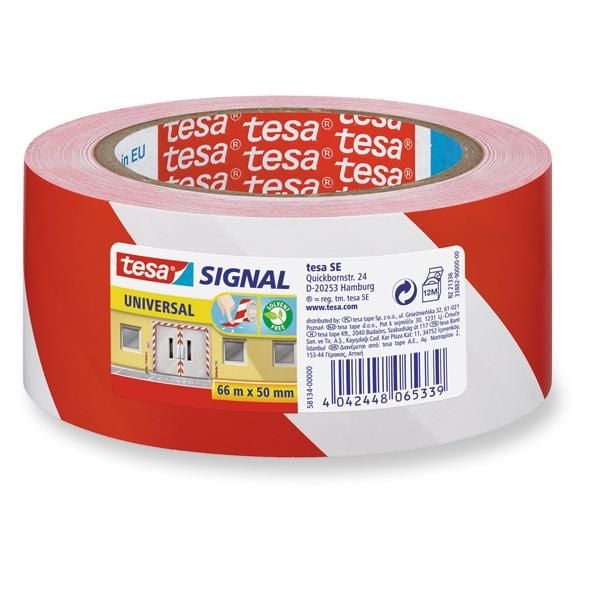 Tesa Signal Universal - Maskeringstape - 50 mm x 66 m - polypropylen - rød, hvit