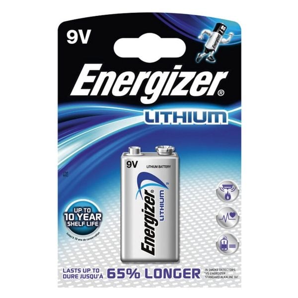 Energizer Ultimate Lithium - Batteri 9V - Li