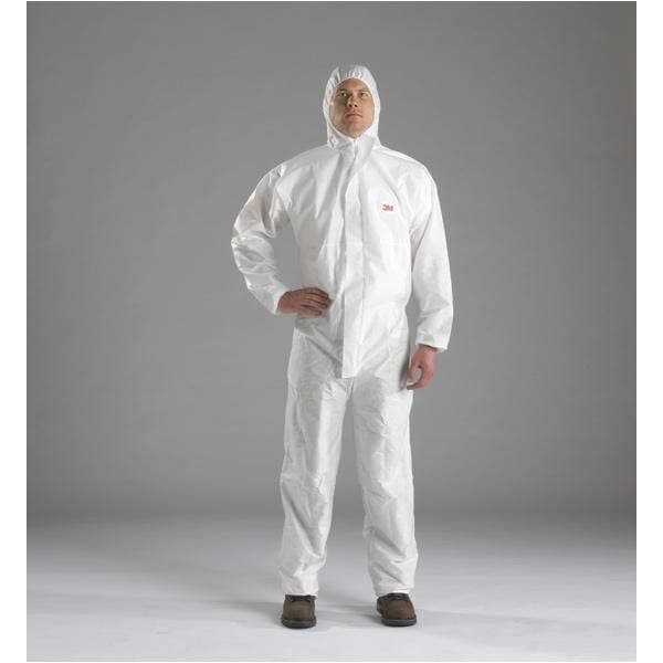 3M 4520-L, Valkoinen, L, Unisex, Vetoketju, SMS-suojahaalari