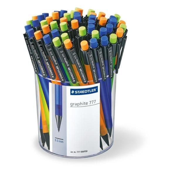 Staedtler grafiittikynä, 0,5 mm, 50 kpl, 3 väriä
