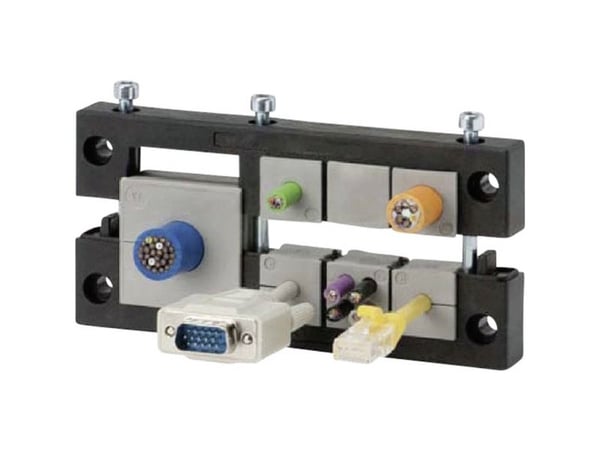 TRU COMPONENTS KEL 24/10 Kabelindføringsliste Klemme-diameter (max.) 16 mm Polyamidi Sort 1 stk
