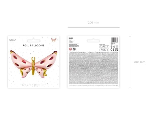 PartyDeco FB122, Lekeballong, Folie, Flerfarvet, Fest tema, Figur, 1100 mm