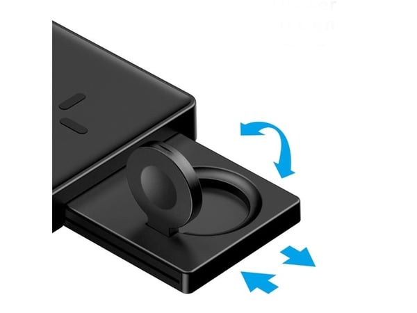 4smarts UltiMAG Trident - Trådløs ladepute - 20 watt - svart - for Apple AirPods with Wireless Charging Case