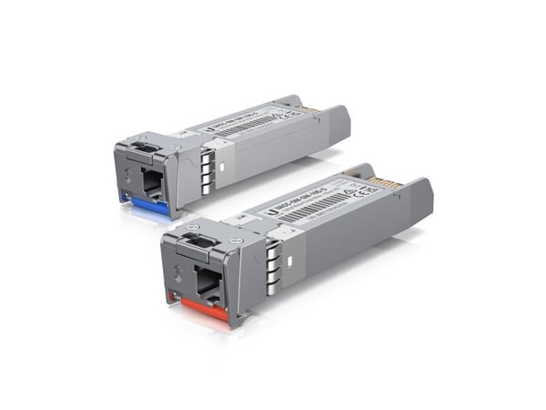 Ubiquiti - SFP (mini-GBIC) transceivermodul - 10GbE - 10GBASE-BiDi - LC-enkeltmodus - opp til 10 km - 1270 nm / 1330 nm (en pakke 2)