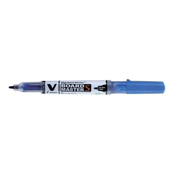 Whiteboardmarker, Pilot V-Board Master, ultra fin, blå, pakke a 10 stk
