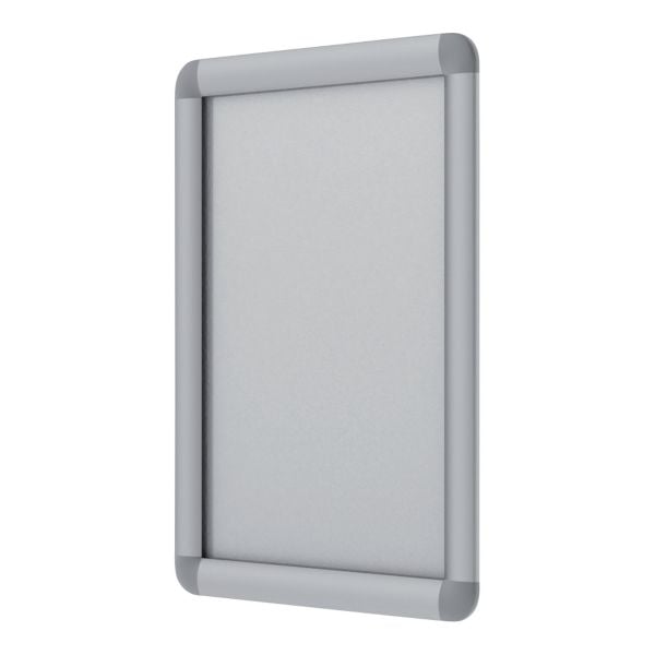 Rambyggnad Bi-Office Curled Snap displayram silver 21 x 29,7 cm A4