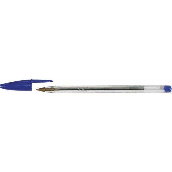BIC Cristal Medium, Klipsi, Kuulakärkikynä, Sininen, 50 kpl, Keskikokoinen