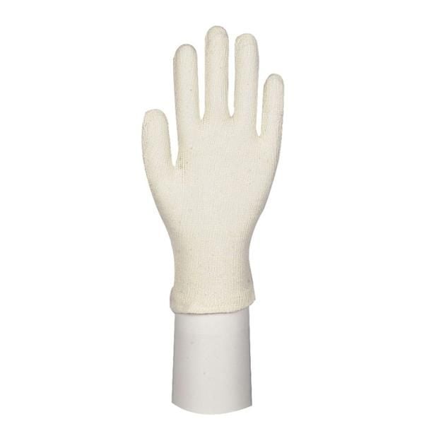 Tekstilhanske, ABENA, 10, natur, bomull/polyester, interlock