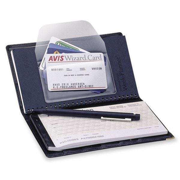 Visitkortlomme, med flap Djois, 6 x 10,5 cm, pakke a 10 stk