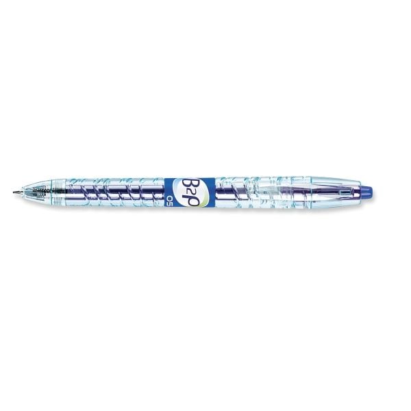 Pilot B2P Gel, Kuulakärkikynän kiinnitys painamalla paikalleen, Sininen, Läpinäkyvä, Sininen, Muovi, 0,5 mm, 0,32 mm