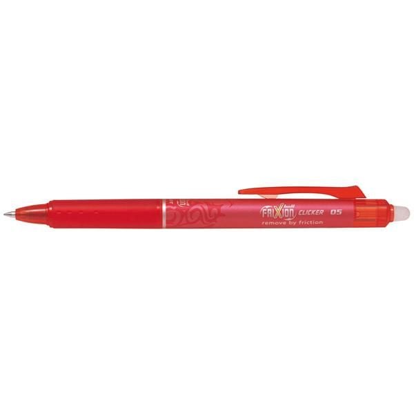Rollerpen Pilot Frixion Clicker m/tryk 0.5 mm rød (stk.)