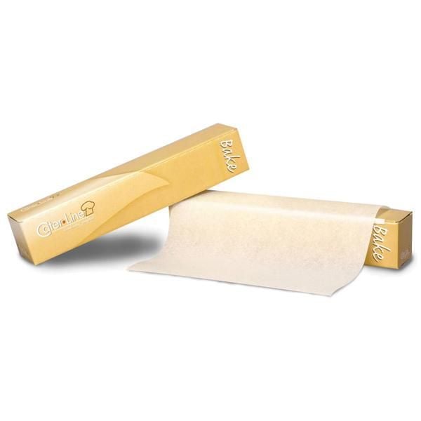 Bakepapir, ABENA Cater-Line, 100m x 42 cm, bleket, papir/silikon/jomfruelig, i eske