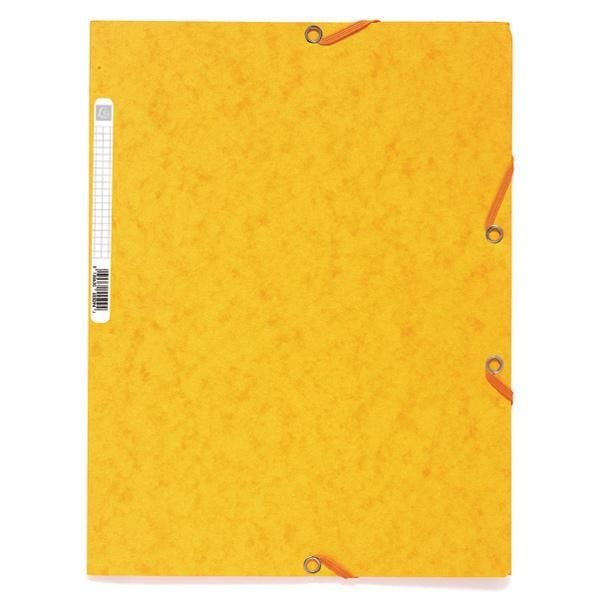 Elastisk mapp exacompta a4 gul