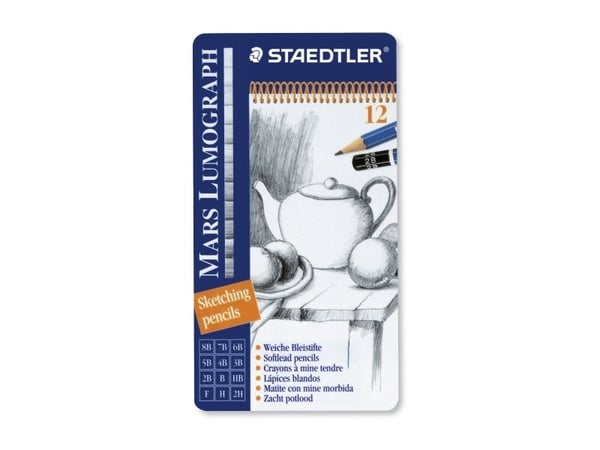 Lyijykynä Staedtler Mars Lumograph, HB, 12 kpl.