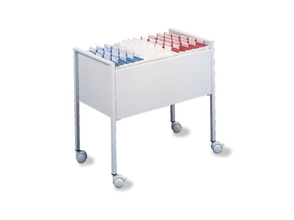 Durable 309510, 1 hyllyä, Harmaa, Ruostumaton teräs, 4 renkaita, 655 mm, 368 mm