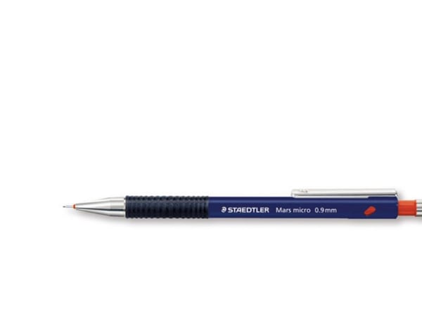 Staedtler Mars micro 775 0.9mm, 0,9 mm, B, Musta, Sininen, Oranssi, Musta, Metalli, 0,9 m