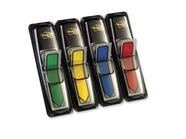 Post-it hakemistopino 12,5x43mm 4 neonfarver 4x24stk/pak - (96 stk.)