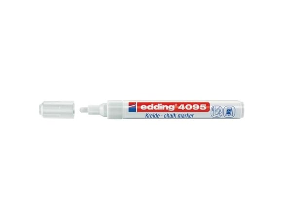 Edding 4095, Valkoinen, Taltta, 1 kpl