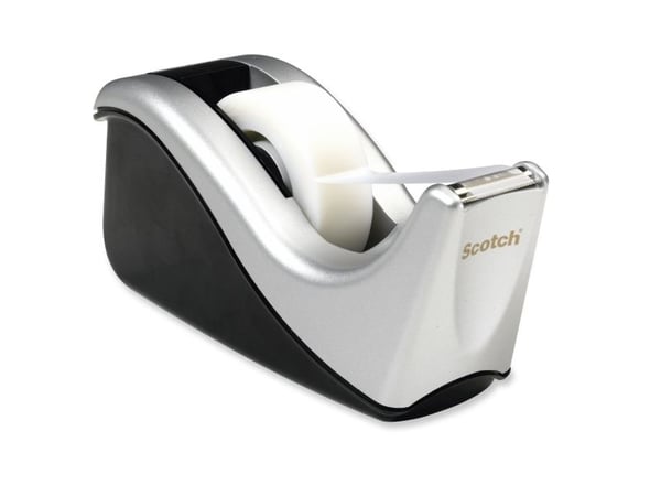 Scotch C60 - Dispenser - skrivebord - svart/sølv-dispenser
