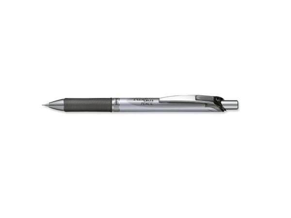 Pentel ENER Gize, Musta, Metalli, Muovi, Kumi, Musta, HB, 0,5 mm, Pyöreä