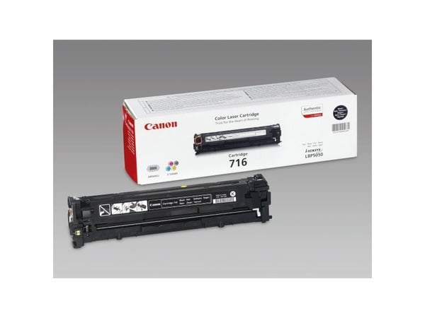 Canon 716 Musta - lajittelu - alkuperäinen - tonerpatron - i-SENSYS LBP5050, LBP5050N, MF8030CN, MF8040Cn, MF8050CN, MF8080Cw, MF8050CN, MF8080Cw