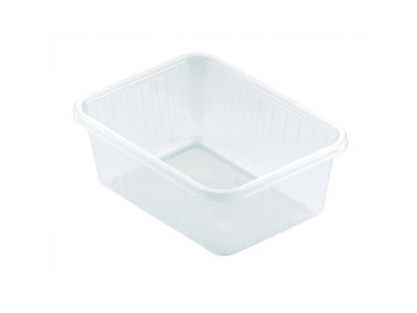 Duni Fixpack - Madopbevaringsbeholder - 500 ml - rektangulær - engangs - gennemsigtig (pakke med 50)
