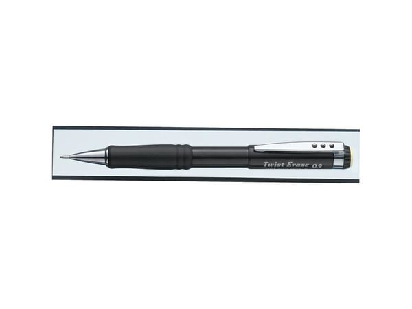 Pentel QE519A, Sort, Sort, 0,9 mm, 12 stykker, Latex