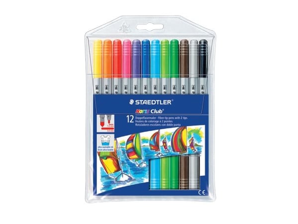 Kaksoiskynät staedtler noris, 12 värin pakkaus