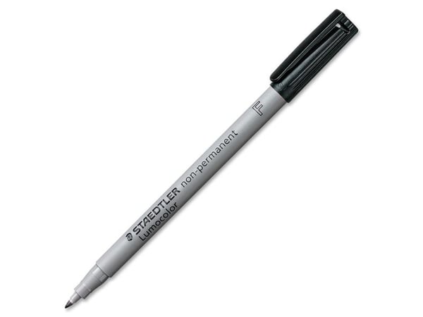 STAEDTLER Lumocolor 316 - Markør - ikke-permanent - svart - vannbasert blekk - 0.6 mm - fin