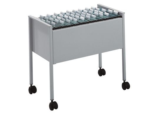 Durable 309510, 1 hyllyä, Harmaa, Ruostumaton teräs, 4 renkaita, 655 mm, 368 mm