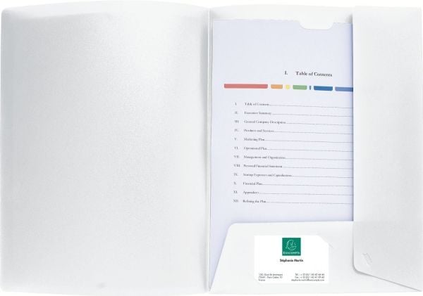 Exacompta Kreacover - 2-fliksfolder - for A4 (210 x 297 mm) - hvit