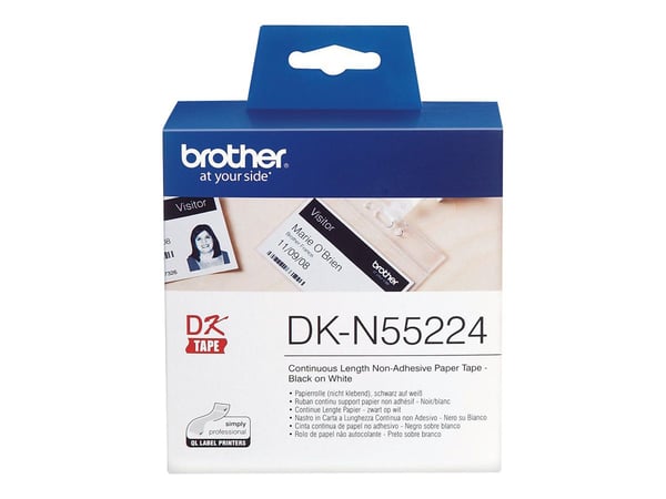 Brother DKN55224 - Papir - svart på hvitt - Rull (5,4 cm x 30,5 m) 1 rull(er) tape - for Brother QL-1050N, QL-500A, QL-550, QL-560, QL-560VP, QL-57...