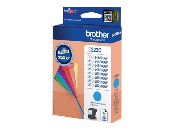 Brother LC223C - Cyan - original - blekkpatron - for Brother DCP-J4120DW, DCP-J562DW, MFC-J4420DW, MFC-J4625DW, MFC-J5320DW, MFC-J5625DW