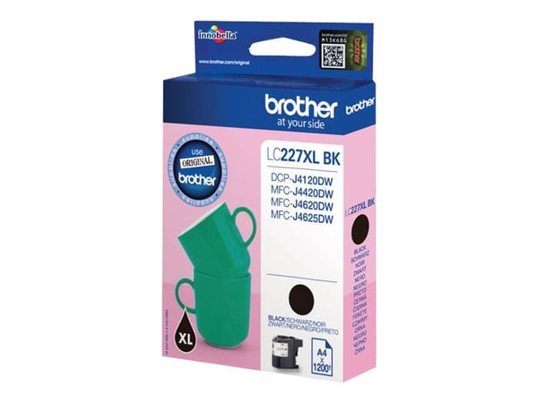 Brother LC227XLBK, 1200 sivua, 1 kpl, Kertapakkaus