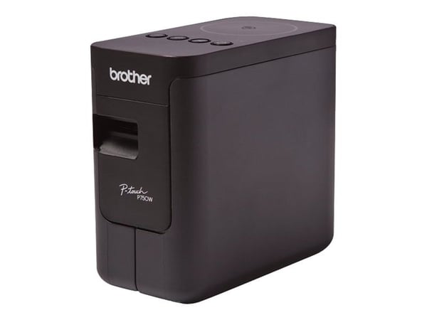 Brother P-Touch PT-P750W - tarratulostin - lämpösiirto - rulla (2,4 cm) - 180 x 360 dpi - jopa 30 mm/s - USB, Wi-Fi(n), NFC - leikkuri