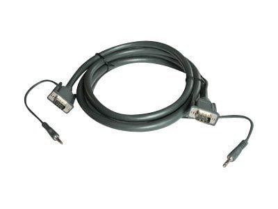 Kramer C-GMA/GMA Series C-GMA/GMA-15 - VGA-kabel - HD-15 (VGA), mini-phone stereo 3.5 mm (hann) til HD-15 (VGA), mini-phone stereo 3.5 mm (hann) - ...