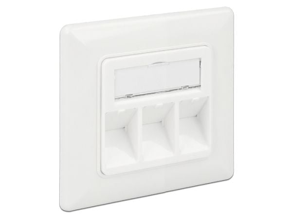 DeLOCK 86194, RJ-45, Hopea, Valkoinen, 80 mm, 25,8 mm, 80 mm