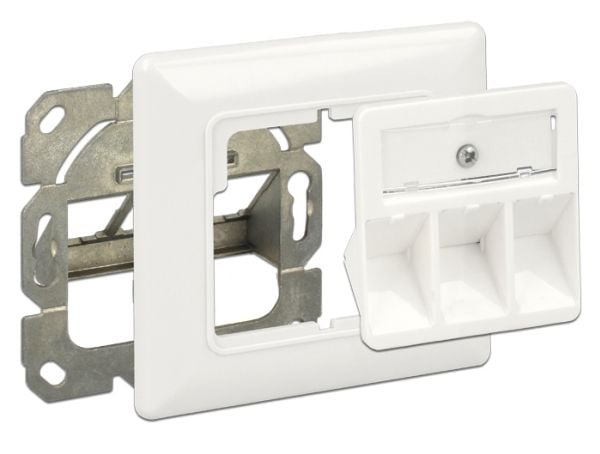 DeLOCK 86194, RJ-45, Hopea, Valkoinen, 80 mm, 25,8 mm, 80 mm
