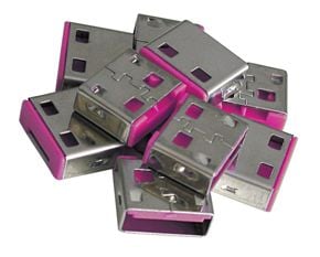 Lindy USB Port Blocker - USB-portsperrer - rød (en pakke 10)