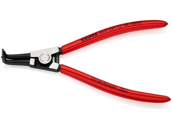 Knipex 49 21 A31, Låseringtang, Kromvanadiumstål, Plast, Rød, 210 mm, 272 g