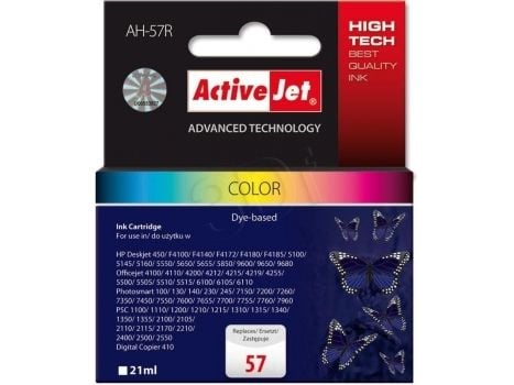 Activejet AH-57R, Hög (XL) avkastning, Färgbaserat bläck, 21 ml, 1 styck, Enpack