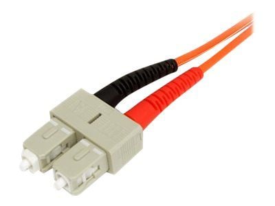 StarTech.com 1m Fiber Optic Cable - Multimode Duplex 62.5/125 - LSZH - LC/SC - OM1 - LC to SC Fiber Patch Cable (FIBLCSC1) - Nätverkskabel - LC mul...