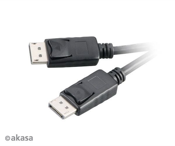 Akasa DisplayPort-kaapeli 2m - musta