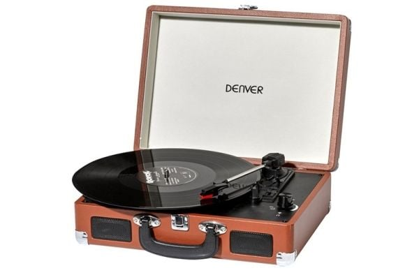 DENVER VPL-120 - Dreieskive med digitalopptaker - brun