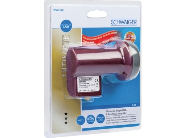 Schwaiger SPS6710R 531, F, 130 mA, 4 cm, 300 g, Rød