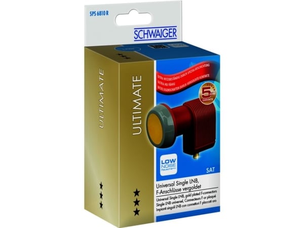 Schwaiger SPS6810R 511, F, 130 mA, 4 cm, 300 g, Rød