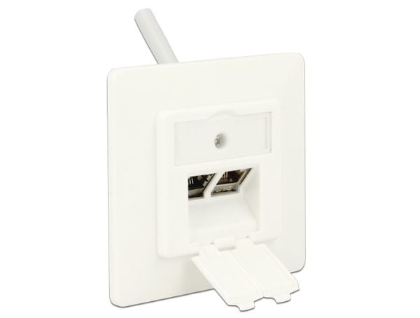 DeLOCK 86219, RJ-45, Valkoinen, 80 mm, 25,7 mm, 80 mm