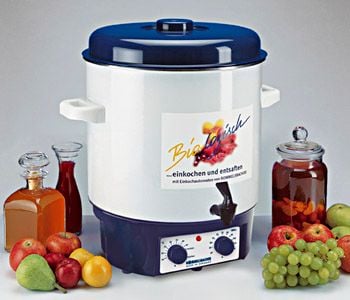 Rommelsbacher KA 1804 - Konserveringskjele - 27 liter - 1.8 kW - hvit/blå